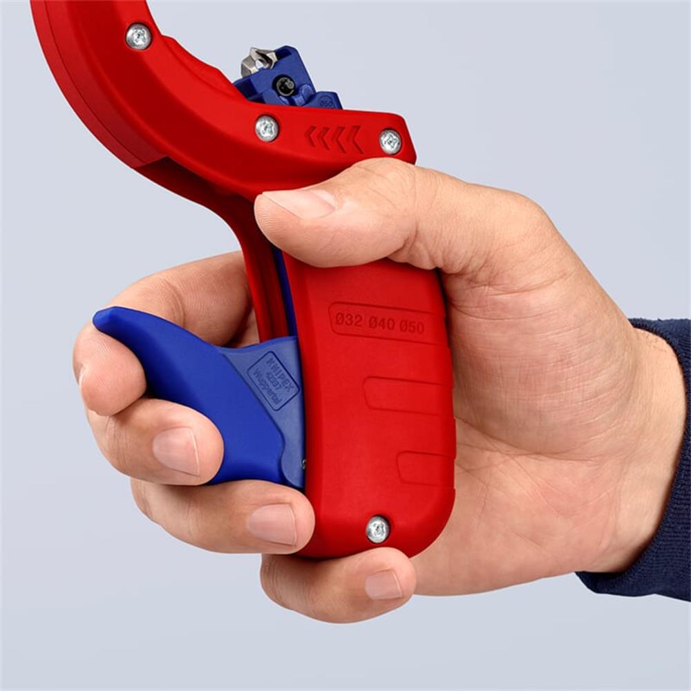 Knipex 90 23 01 BK DP50 Pipe Cutter for Plastic Drain Pipes Toolfix
